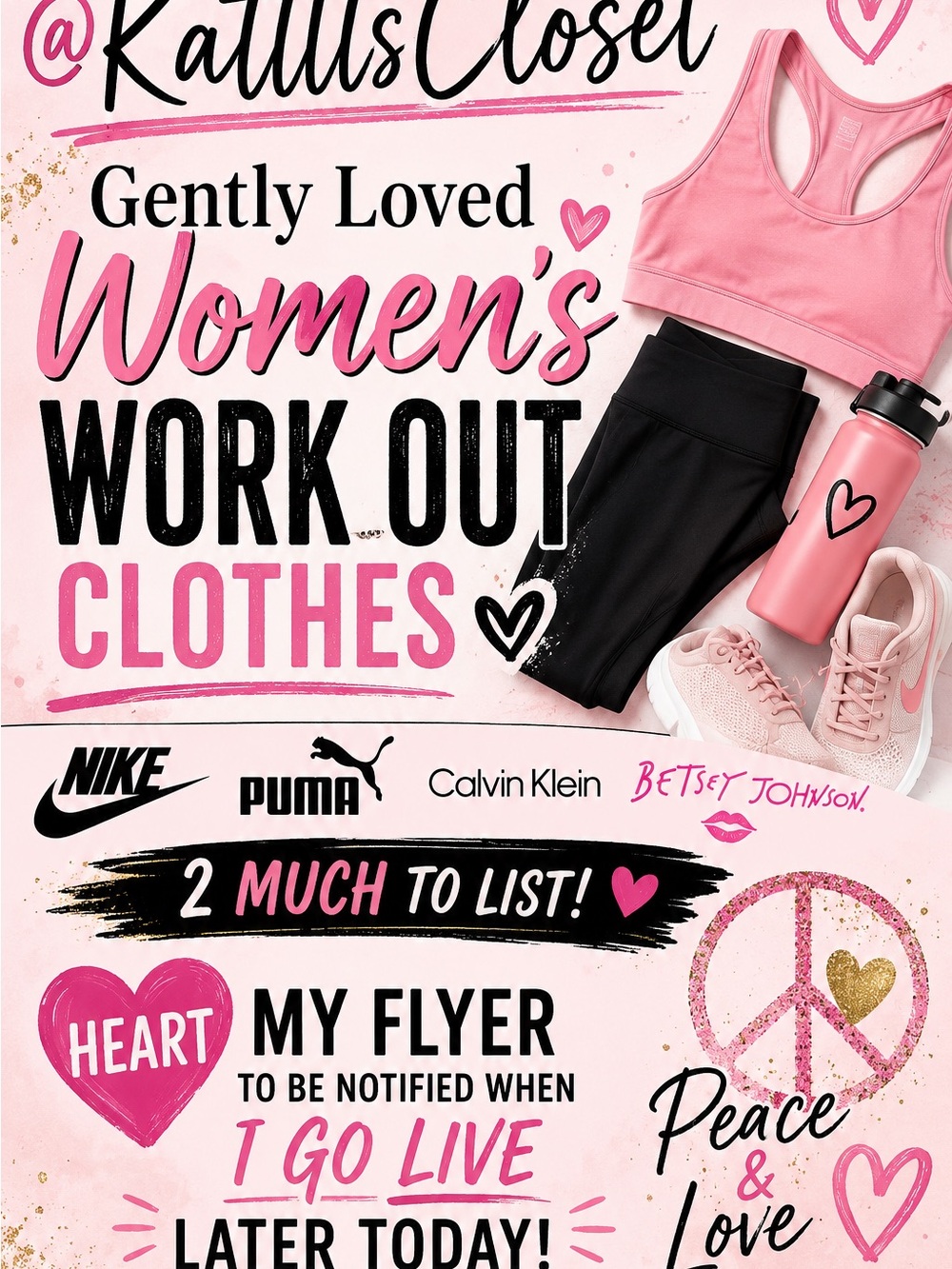 Women's Pink Racerback Sports Bra - Unbranded